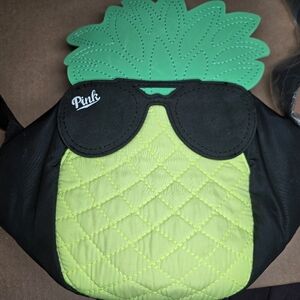 NEW PINK Victoria's Secret Pineapple Mini Cooler Tote Bag-Green,Black,Yellow